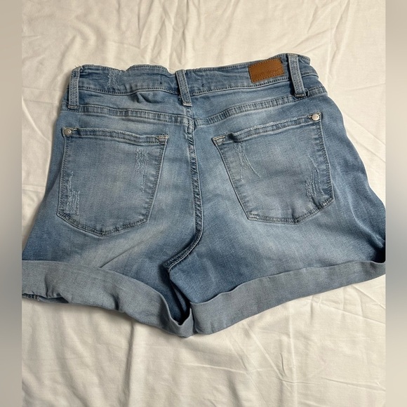 Judy Blue Distressed Denim Stretch Shorts, Size Small - Picture 9 of 12